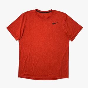 Nike Shirt Mens L Large Flame DriFit Short Sleeve Quick Dry Gym Training Running